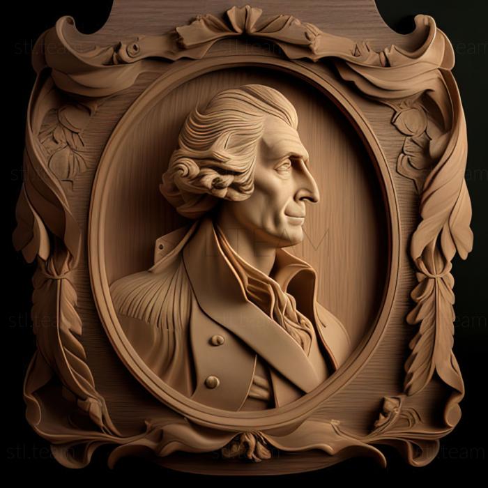 3D model John Trumbull American artist (STL)